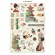 Stamperia Oriental Garden A4 Junk Journal Stickers, Backgrounds, Cut-Outs