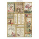 Stamperia Oriental Garden A4 Junk Journal Stickers, Backgrounds, Cut-Outs