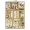 Stamperia Oriental Garden A4 Junk Journal Stickers, Backgrounds, Cut-Outs
