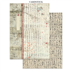 Stamperia Oriental Garden A4 Junk Journal Stickers, Backgrounds, Cut-Outs