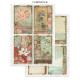 Stamperia Oriental Garden A4 Junk Journal Stickers, Backgrounds, Cut-Outs