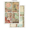 Stamperia Oriental Garden A4 Junk Journal Stickers, Backgrounds, Cut-Outs