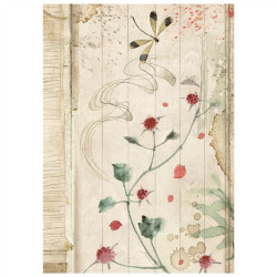 Stamperia Oriental Garden A6 Rice Paper Backgrounds Selection 8fogli