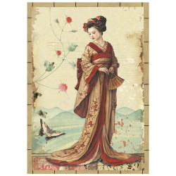 Stamperia Oriental Garden A6 Mini Rice Paper 8fogli