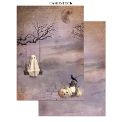 Stamperia Halloween A4 Junk Journal Stickers, Backgrounds, Cut-Outs by Vicky Papaioannou