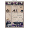 Stamperia Halloween A4 Junk Journal Stickers, Backgrounds, Cut-Outs by Vicky Papaioannou