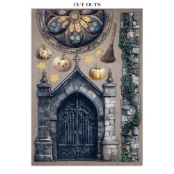 Stamperia Halloween A4 Junk Journal Stickers, Backgrounds, Cut-Outs by Vicky Papaioannou