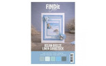 Linen Cardstock A5 Ocean Breeze 75 FOGLI