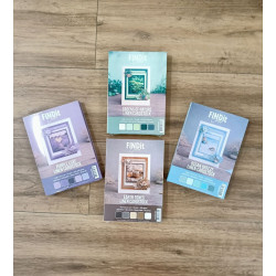 Linen Cardstock A5 Ocean Breeze 75 FOGLI