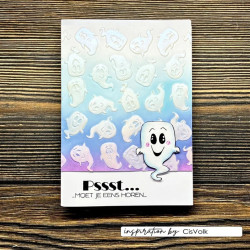 Vaessen Creative Embossing Folder Ghosts by Carla Creates