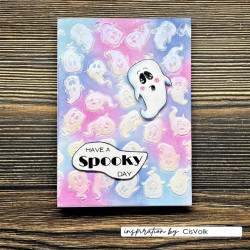 Vaessen Creative Stencil by Carla Creates Ghosts