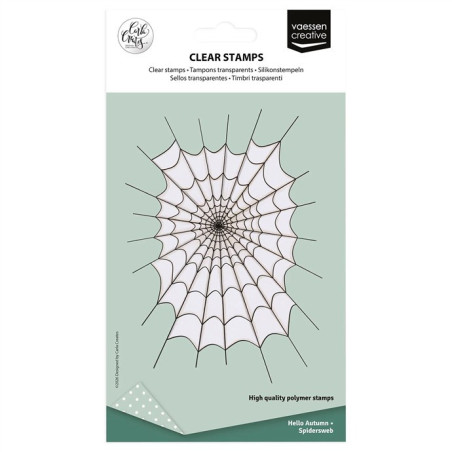 Vaessen Creative Clear Stamp Spiderweb by Carla Creates