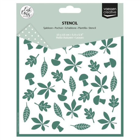Vaessen Creative Stencil Leaves by Carla Creates
