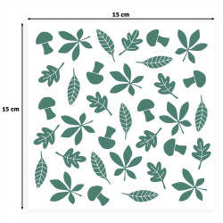 Vaessen Creative Stencil Leaves by Carla Creates