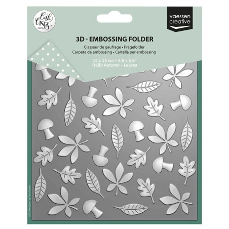 Vaessen Creative Embossing Folder LEAVES by Carla Creates