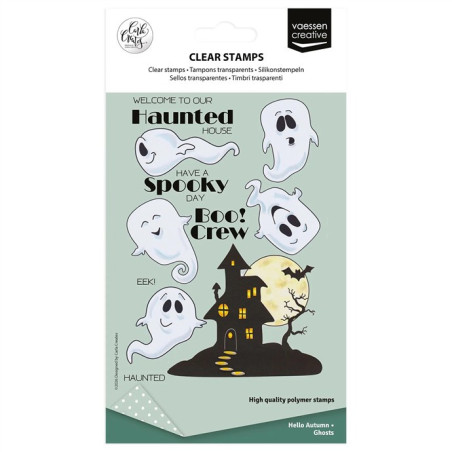 Vaessen Creative Clear Stamp GHOSTS by Carla Creates