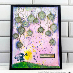 Lavinia Stamps Pixie Lanterns Stamp