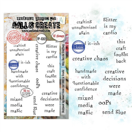AALL & Create Stamp Set A6 1382 Miss Dee On Crafting