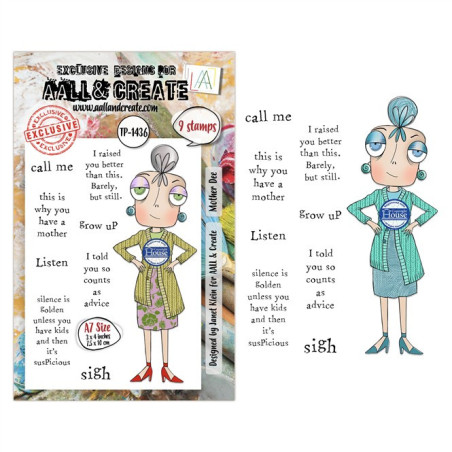 AALL & Create Stamp Set A7 1436 Mother Dee