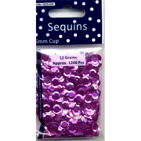 Pailettes Fucsia 6 mm