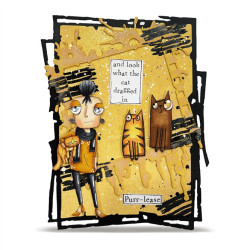 AALL & Create Stamp Set A7 1438 Purr-plexed Dee