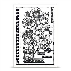 AALL & Create Stamp Set A6 1477 Funny Coquelicots