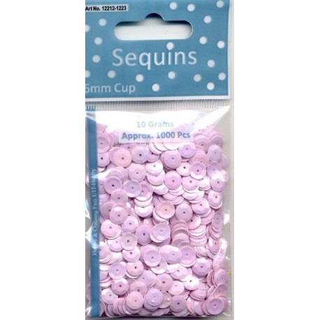 Pailettes Rosa Baby 6 mm