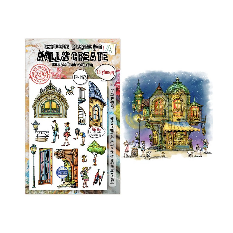 AALL & Create Dreamtropolis A5 1476 Stamp Sets Lantern Lane