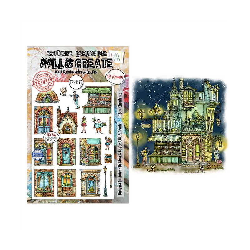 AALL & Create Dreamtropolis A5 1472 Stamp Sets Tiny Kingdoms