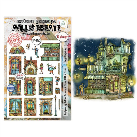 AALL & Create Dreamtropolis A5 1472 Stamp Sets Tiny Kingdoms
