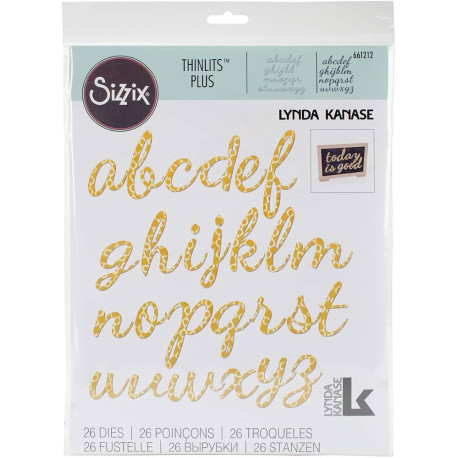 Thinlits Die Set 26 pz - Alphabet 661212