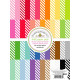 Doodlebug Design Candy Stripe-Sprinkles Rainbow Petite Prints Paper Pad 15x20cm