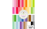 Doodlebug Design Candy Stripe-Sprinkles Rainbow Petite Prints Paper Pad 15x20cm