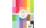 Doodlebug Design Plaid-Polka Dot Rainbow Petite Prints Paper Pad 15x20cm