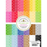 Doodlebug Design Plaid-Polka Dot Rainbow Petite Prints Paper Pad 15x20cm