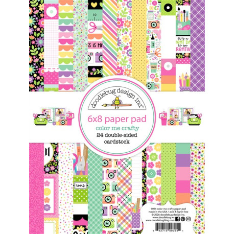 Doodlebug Design Color Me Crafty Paper Pad 15x20cm