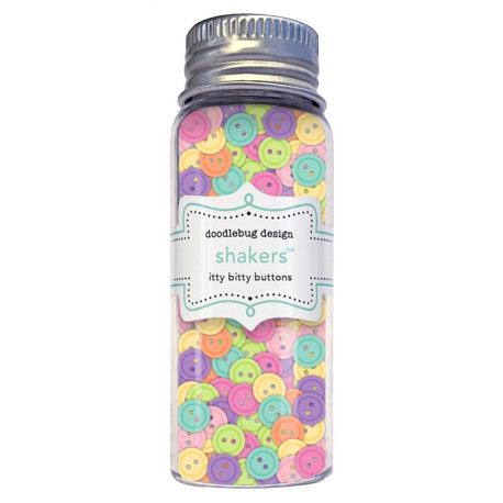 Doodlebug Design Color Me Crafty Itty Bitty Buttons Shakers