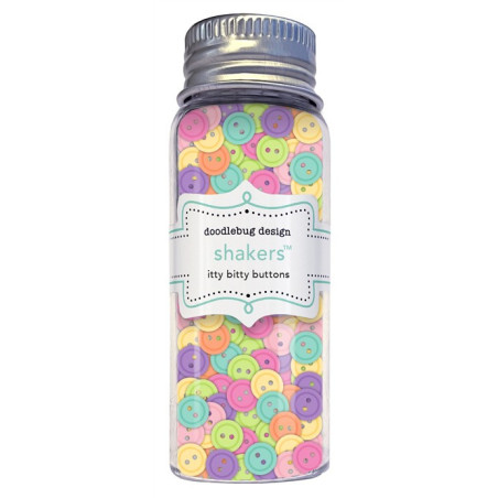 Doodlebug Design Color Me Crafty Itty Bitty Buttons Shakers