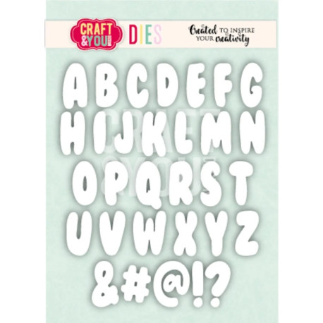 Craft&You Bubble Alphabet Dies