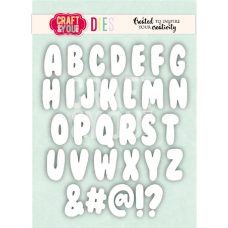 Craft&You Bubble Alphabet Dies