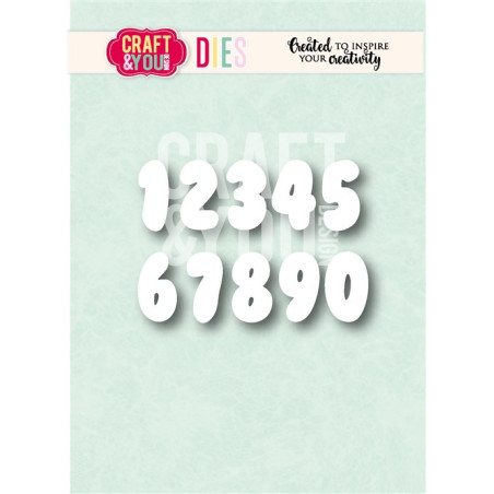 Craft&You Bubble Numbers Dies