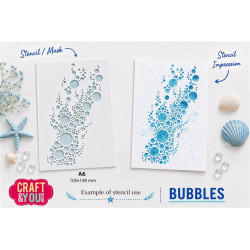 Craft&You Bubbles A6 Stencil