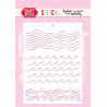 Craft&You Waves A6 Stencil