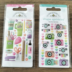 Doodlebug Design Color Me Crafty Crafty Girl Shape Sprinkles