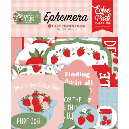 Echo Park Strawberry Fields Ephemera 33pz