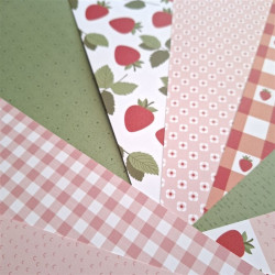 Echo Park Strawberry Fields Collection Kit 30x30cm