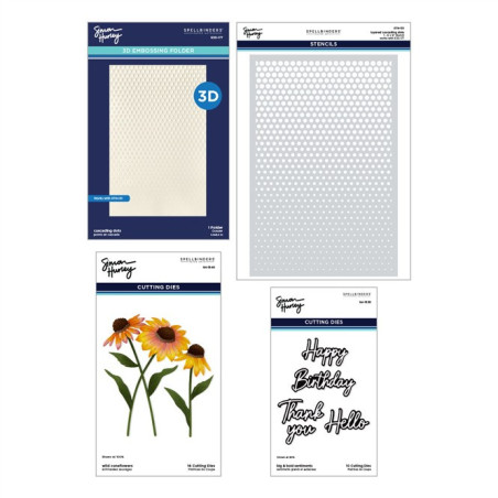 Spellbinders Cascading Coneflowers I Want It All! Bundle by Simon Hurley