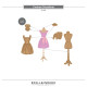 Spellbinders Buttons & Keepsakes Etched Dies Couture Dressform by Frank Garcia
