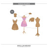 Spellbinders Buttons & Keepsakes Etched Dies Couture Dressform by Frank Garcia