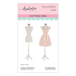 Spellbinders Buttons & Keepsakes Etched Dies Couture Dressform by Frank Garcia